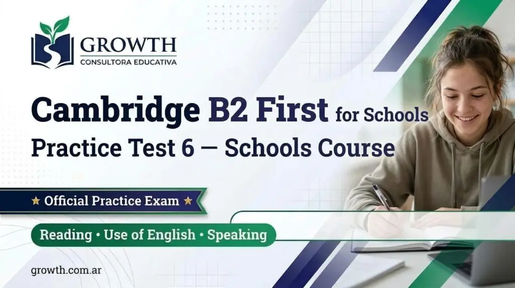 Cambridge B2 First for Schools — Practice Test 6 test6