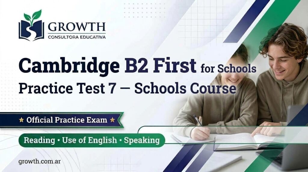 Cambridge B2 First for Schools — Practice Test 7 test7