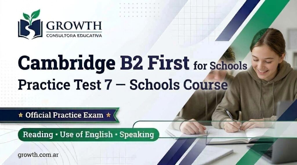 Cambridge B2 First for Schools — Practice Test 8 test8